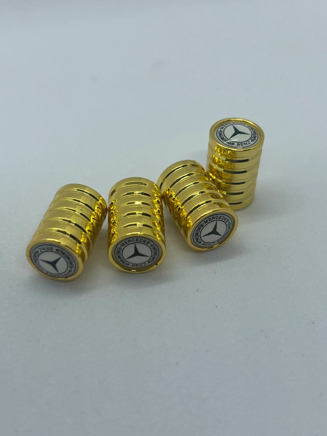 Mercedes Benz Tire Valve Stem Caps - Gold - photo 3