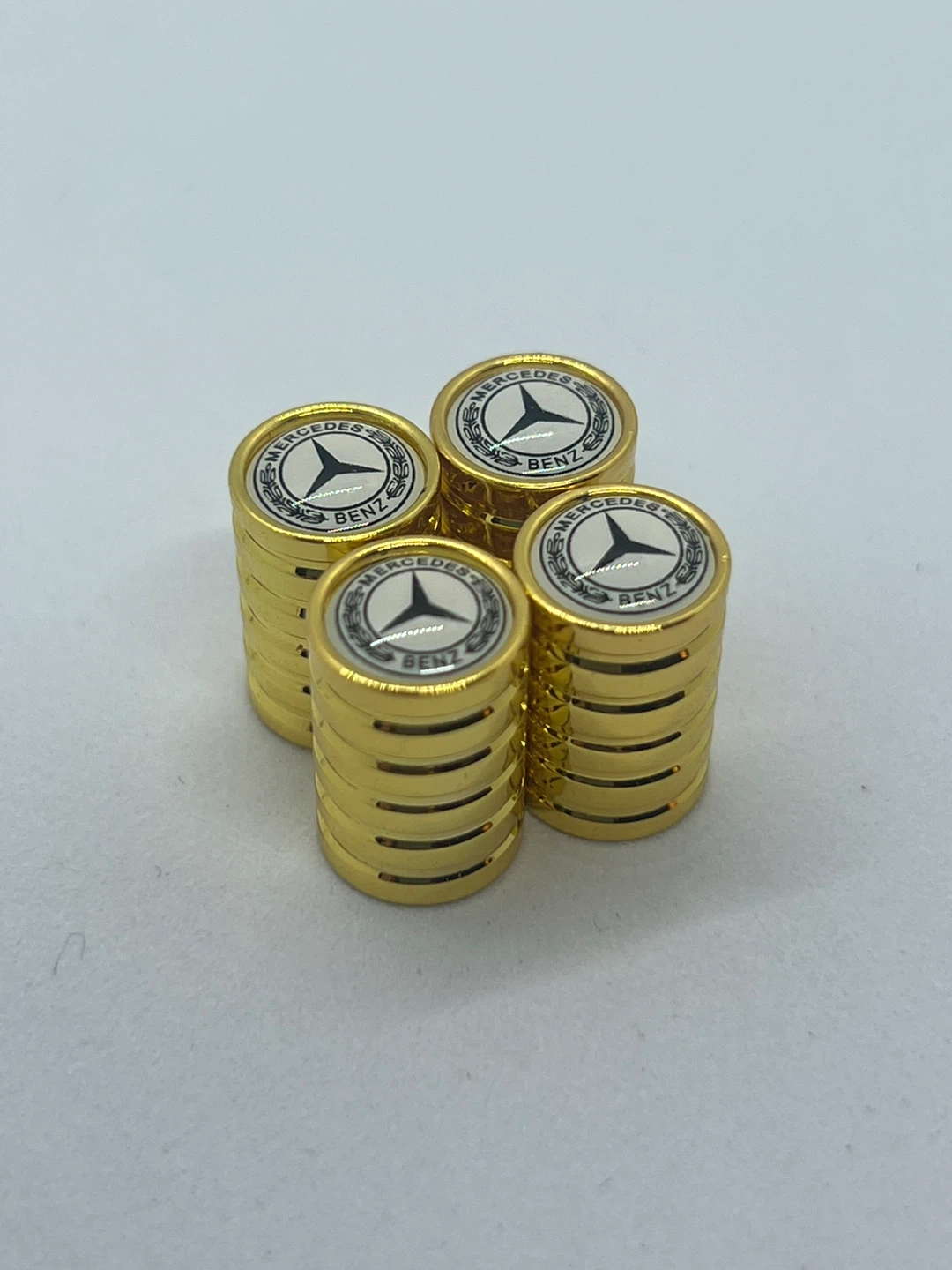 Mercedes Benz Tire Valve Stem Caps - Gold - photo 2