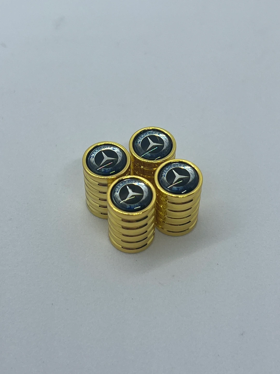 Mercedes-Benz Gold Tire Valve Stem Caps (Set of 4) - photo 5