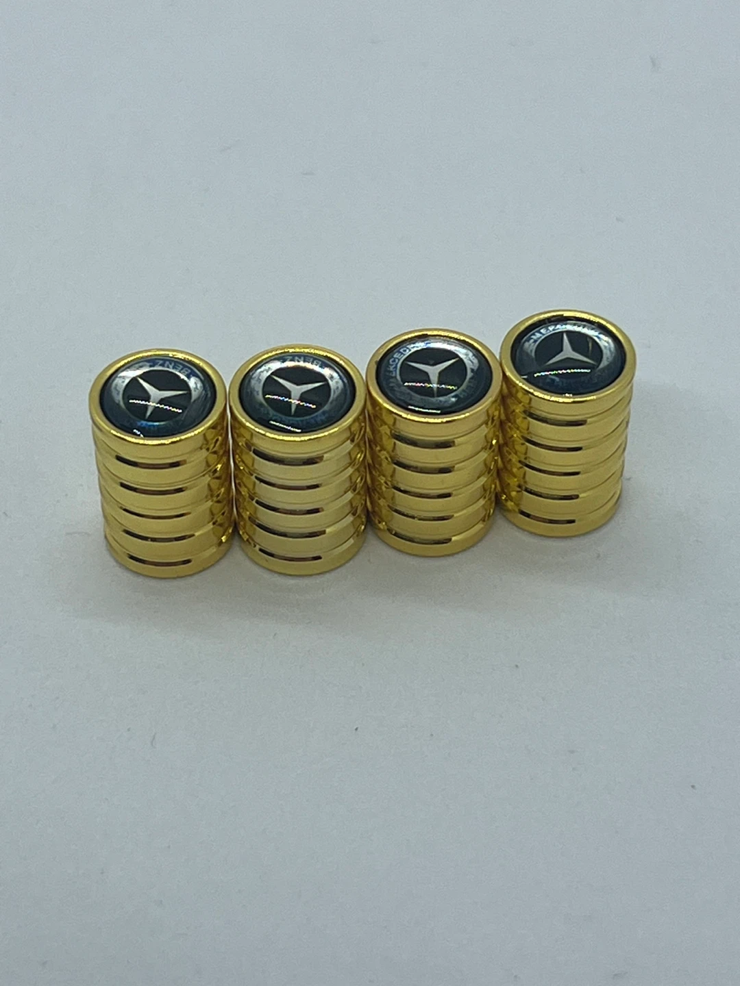 Mercedes-Benz Gold Tire Valve Stem Caps (Set of 4) - photo 4