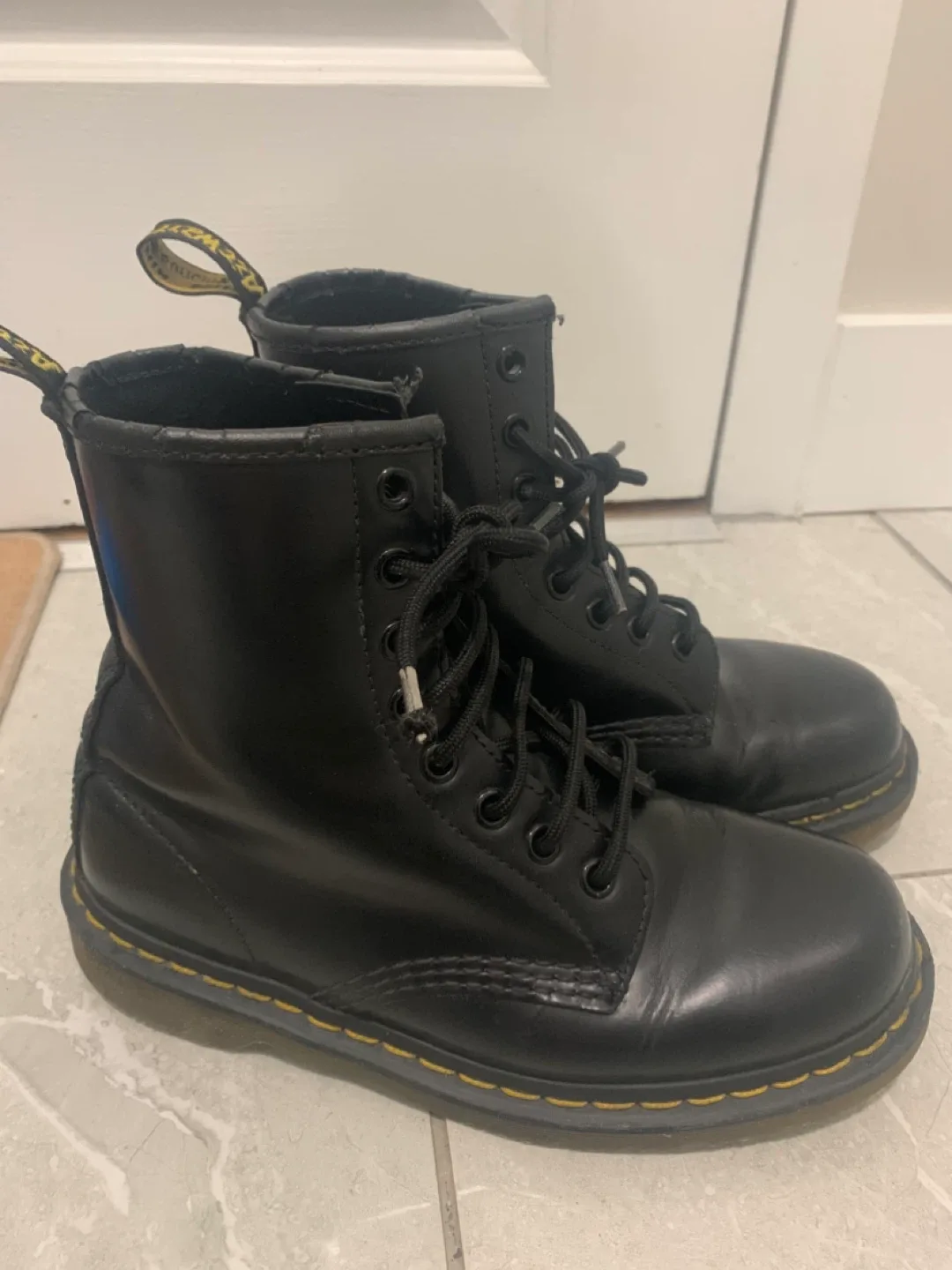 Dr. Martens Black Leather Boots image indicator(5)