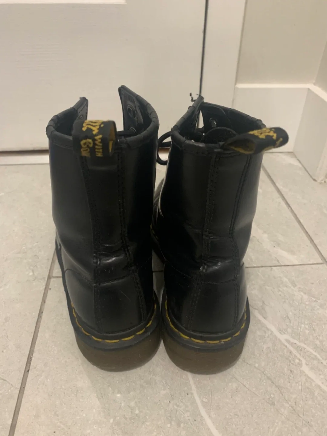 Dr. Martens Black Leather Boots image indicator(4)