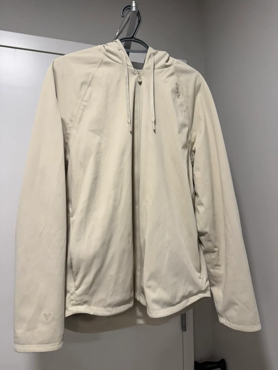 Vessi  overcast Dune Beige Waterproof Jacket - Size L thumbnail