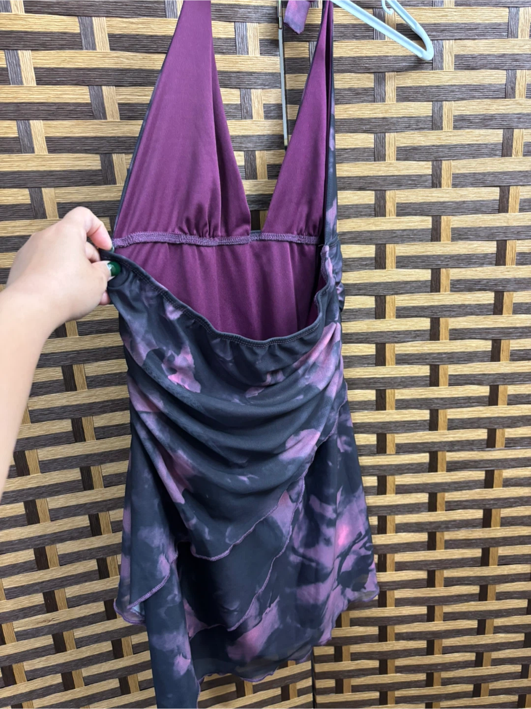Purple Halter Top Dress