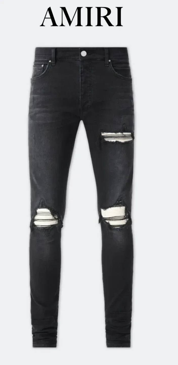 AMIRI Black Distressed MX1 Jeans - Size Unknown image indicator(2)