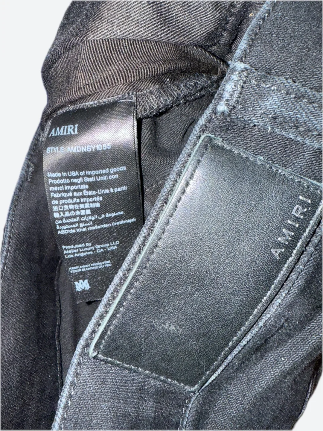 AMIRI Black Distressed MX1 Jeans - Size Unknown image indicator(5)