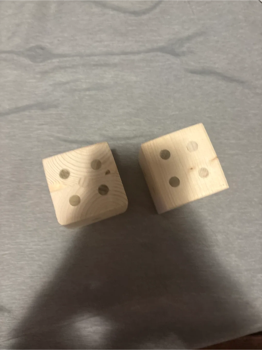 Wooden Dice image indicator(2)