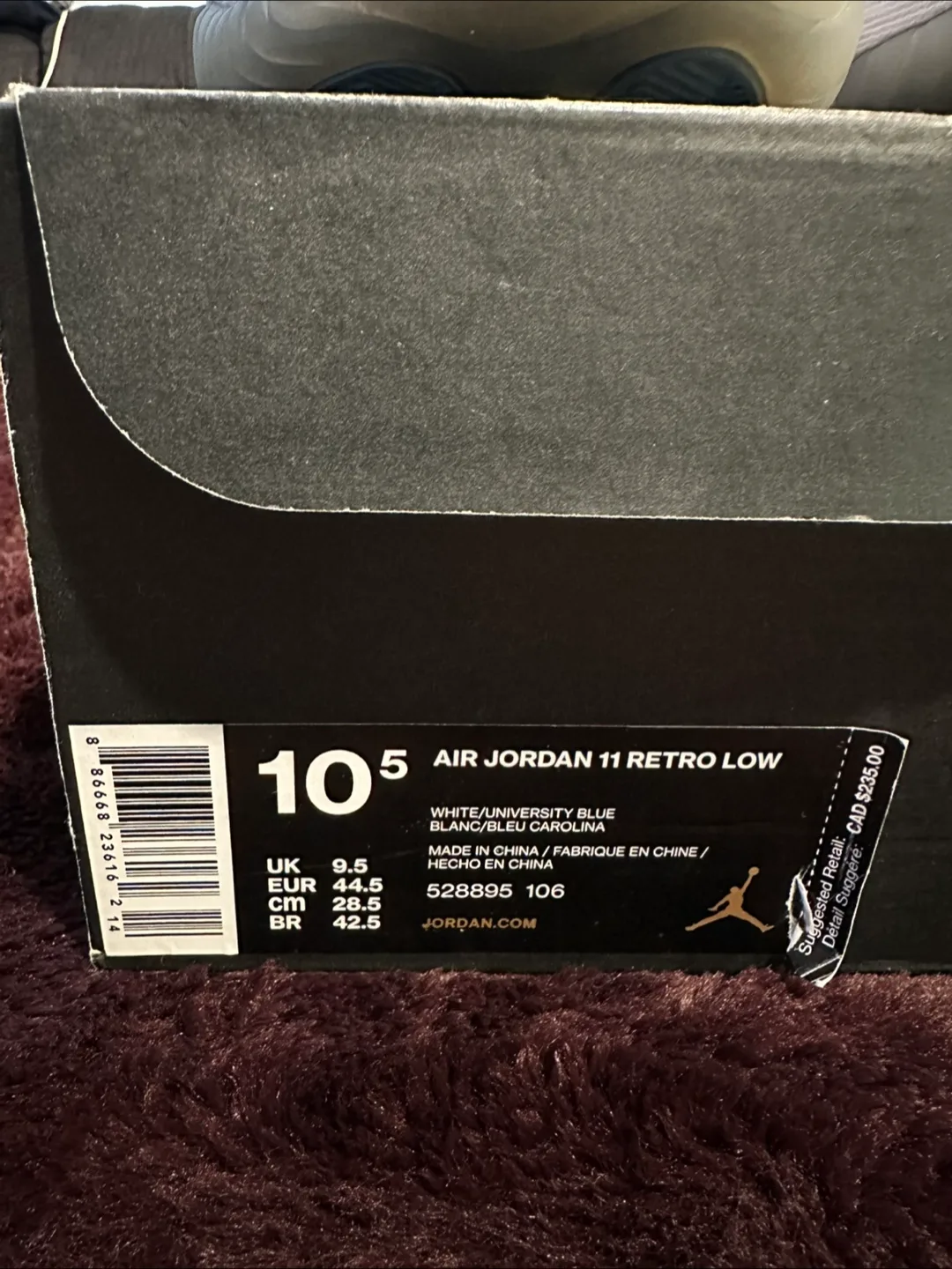 Jordan 11 Low “University Blue 2017” Size 10.5 image indicator(3)