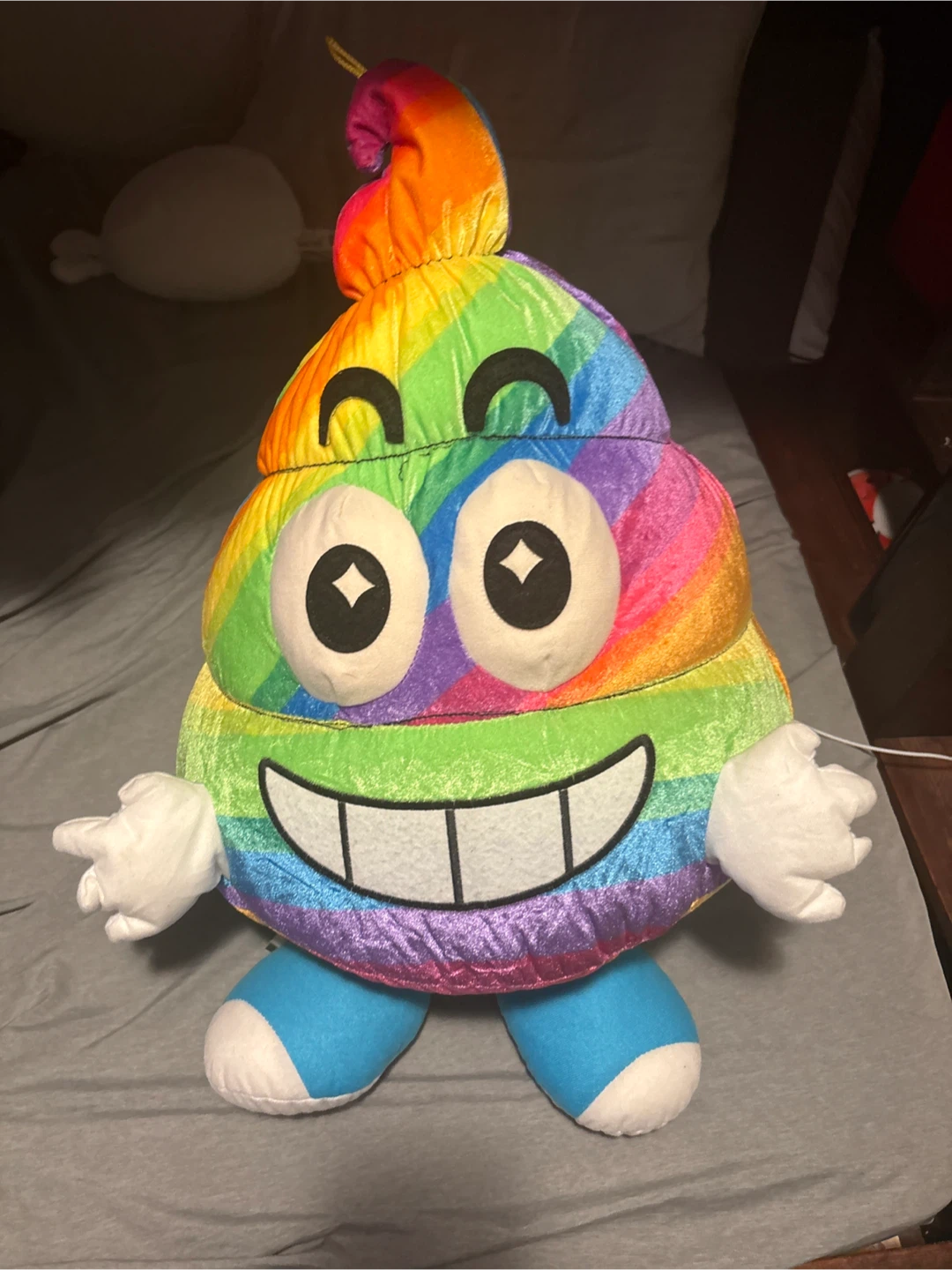 Rainbow Poop Emoji Plush