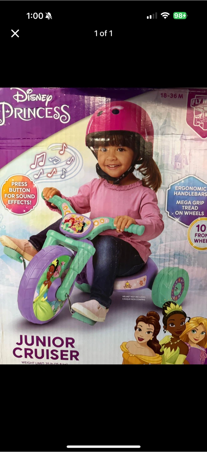 Disney Princess Junior Cruiser Tricycle, 18-36M