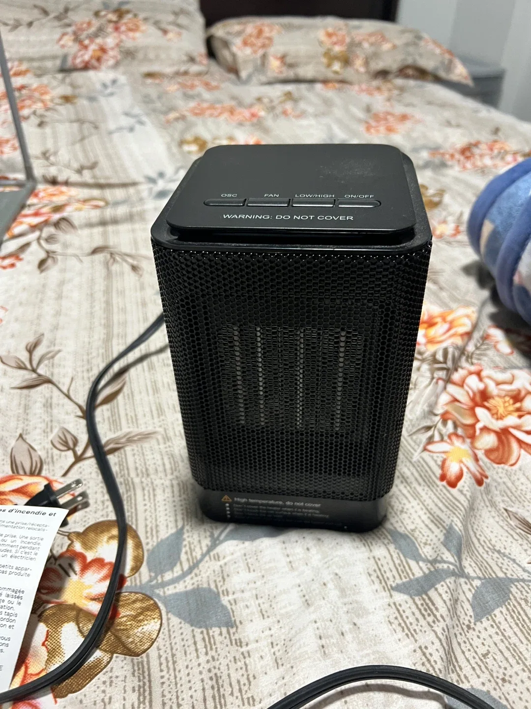 Black Portable Space Heater image indicator(2)