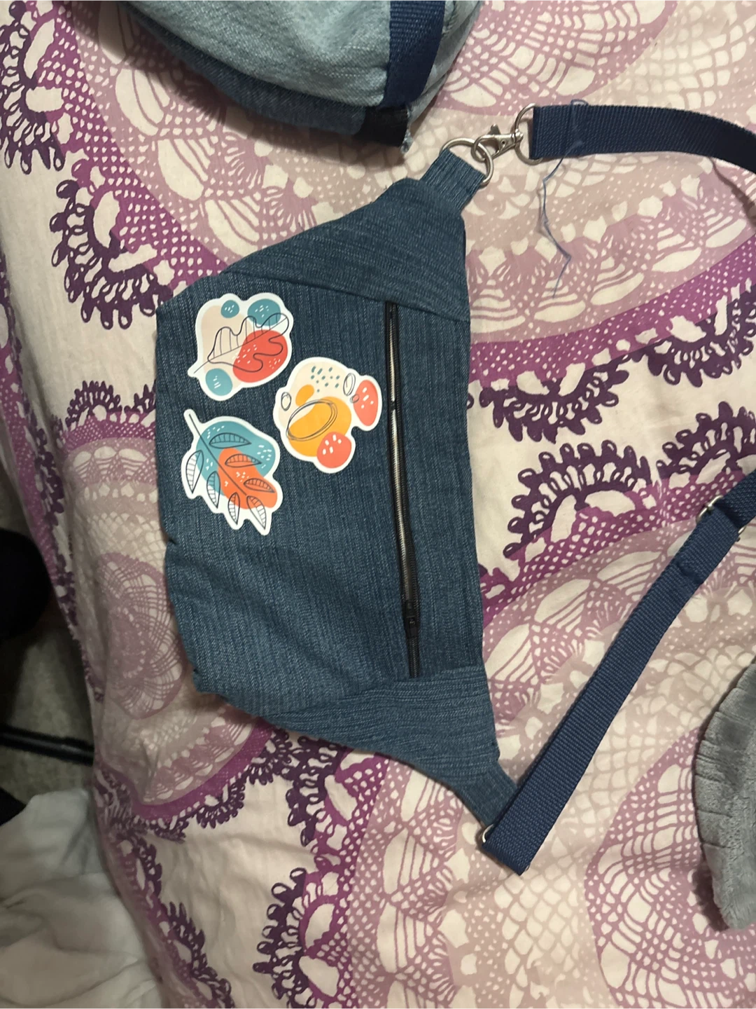 Denim Tote Bag & Adidas Sling Bag