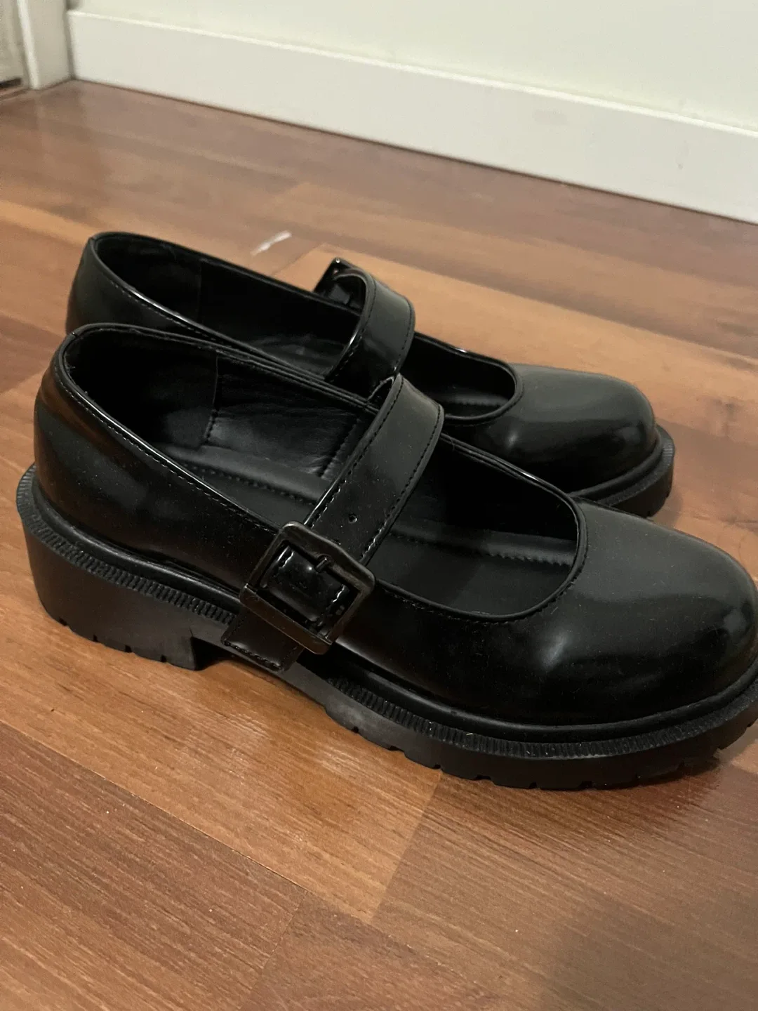 Woman Black Mary Jane Shoes Size 230 image indicator(2)