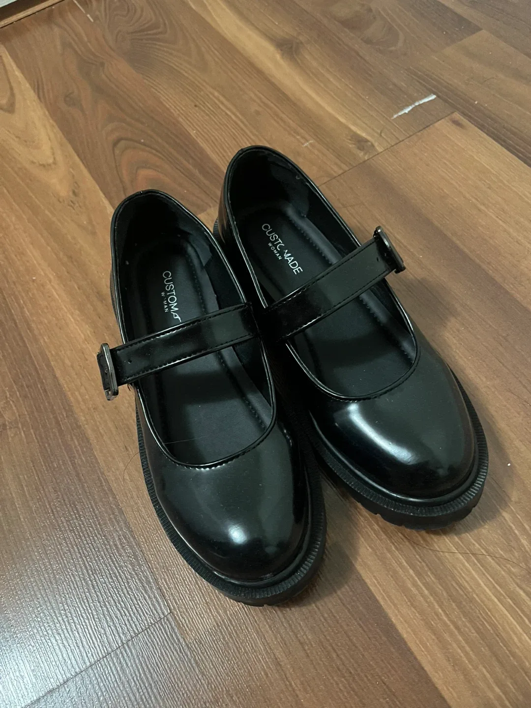 Woman Black Mary Jane Shoes Size 230