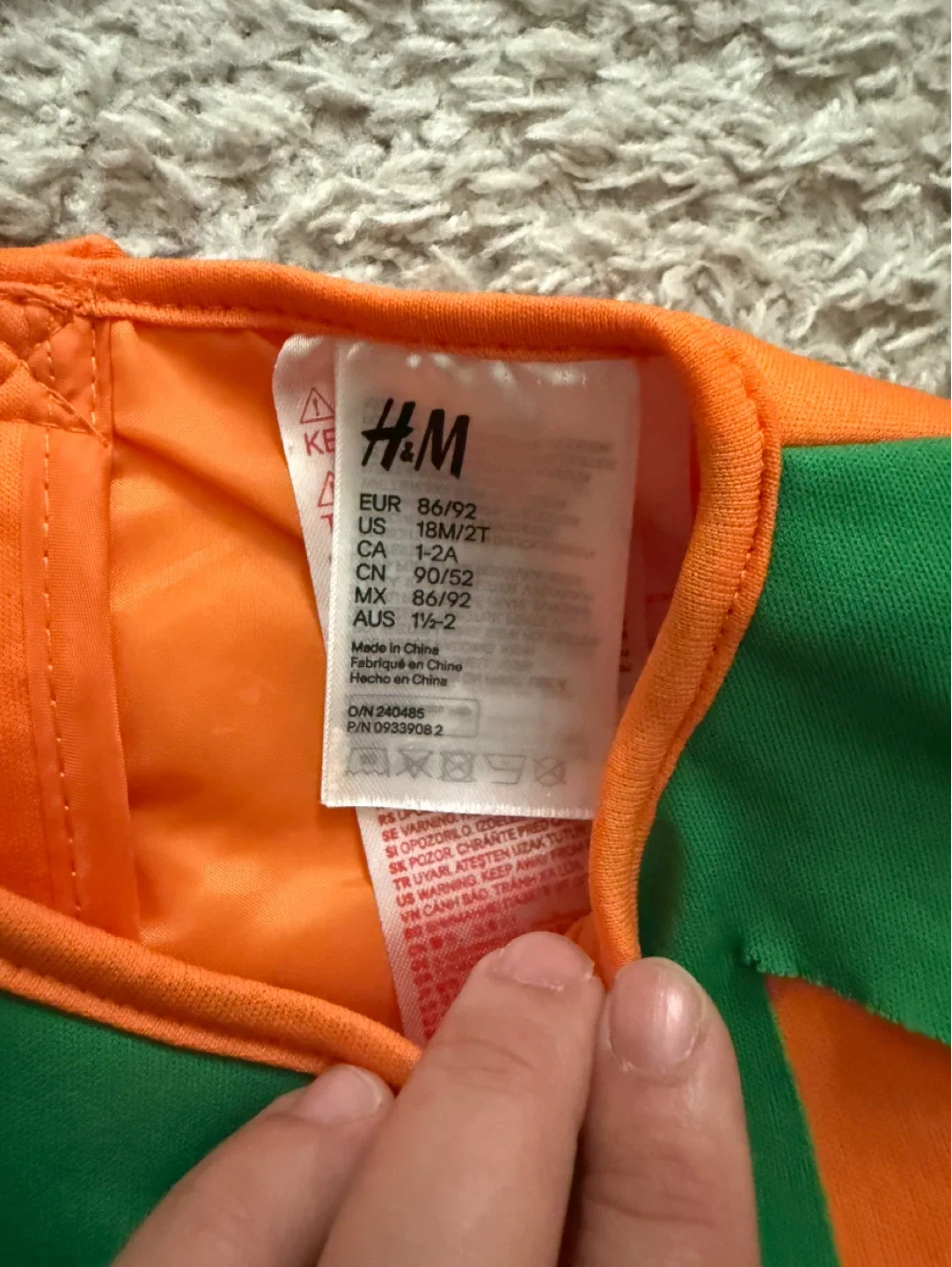 🥕H&M Pumpkin Costume - Size 18M/2T image indicator(3)