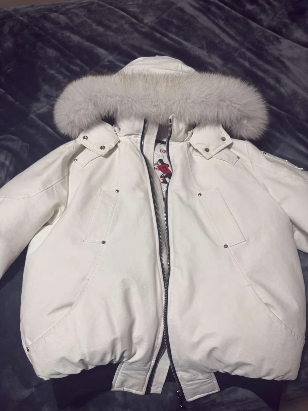 Moose Knuckles White Down Parka image indicator(3)