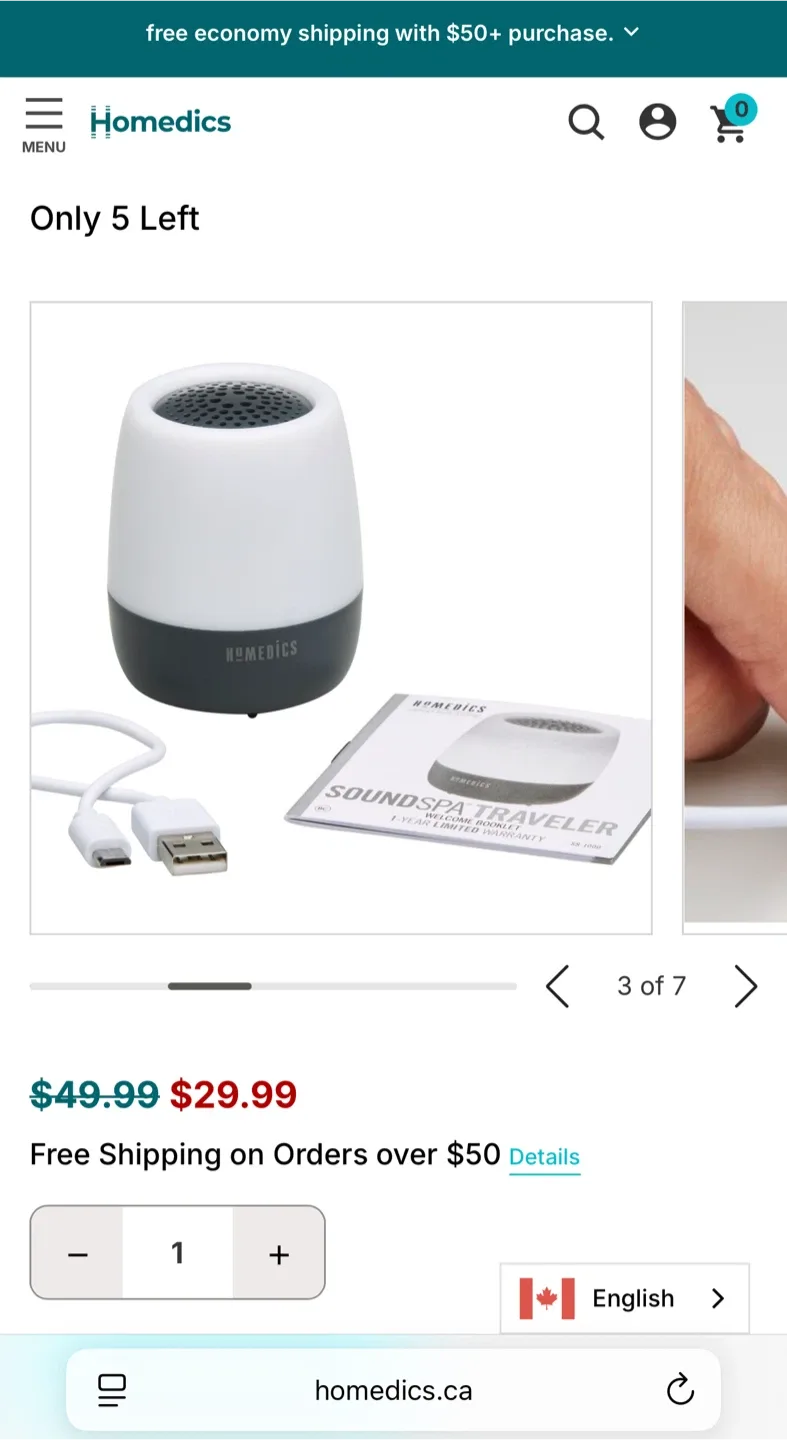 Homedics SoundSpa Traveler Sound Machine - New image indicator(6)