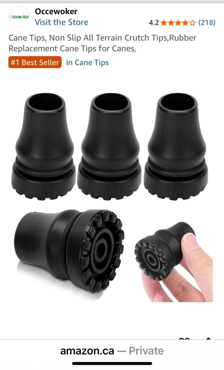 Cane Tips - Non Slip, All Terrain thumbnail
