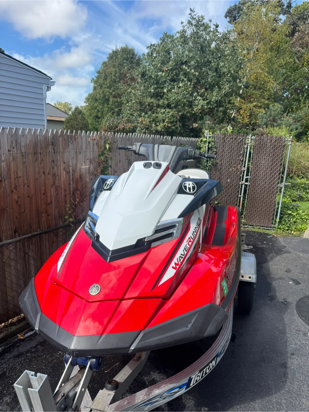 Yamaha WaveRunner FX Jet Ski - Red & White - photo 2