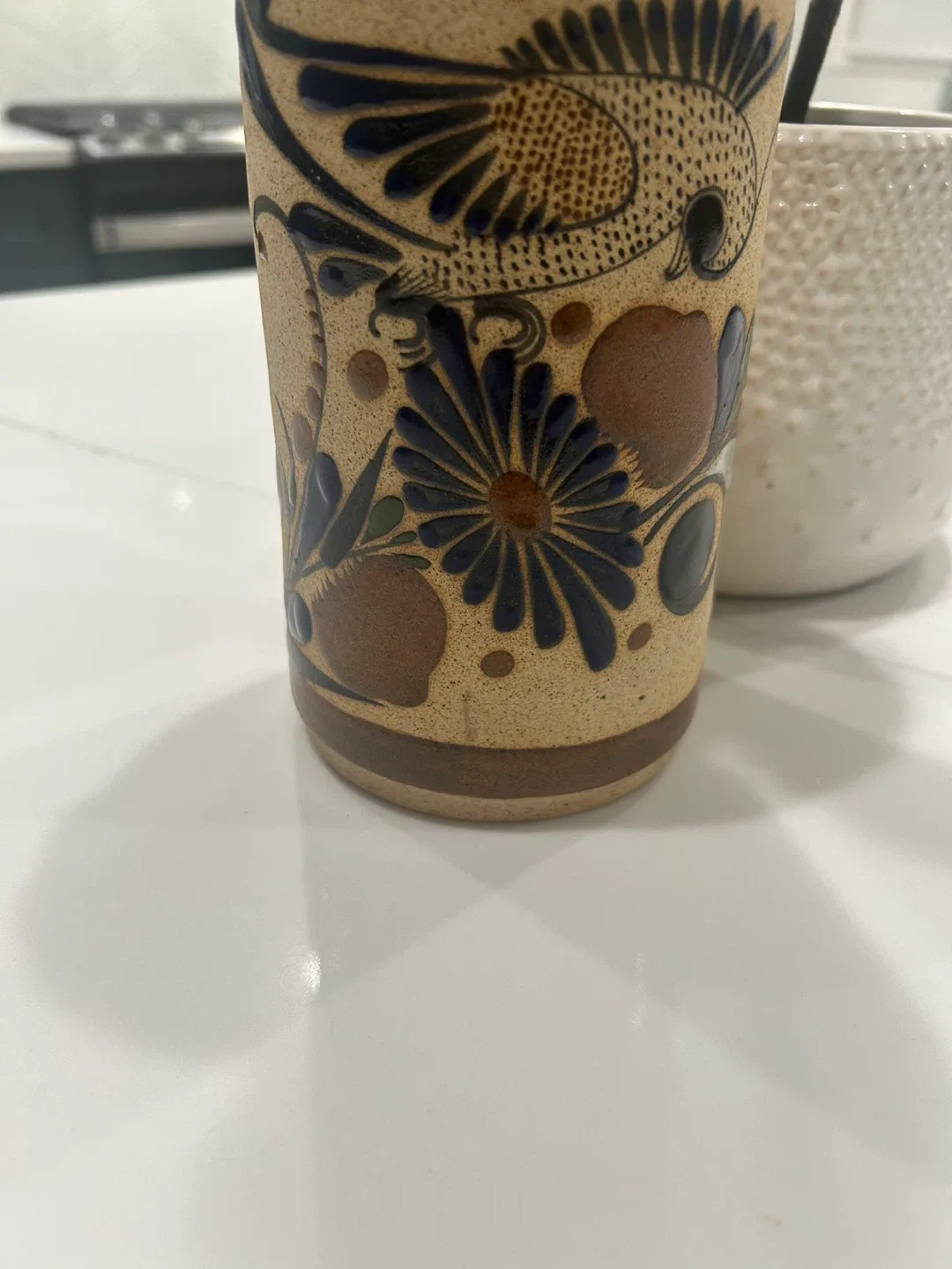 Vintage Tonala Mexican Folk Art Pottery Vase image indicator(2)