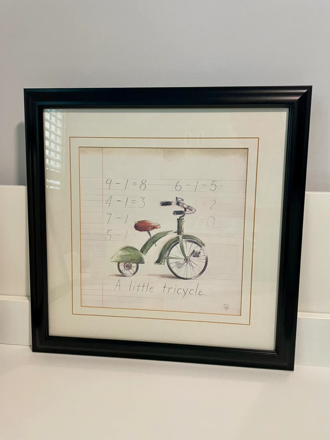 Framed “A Little Tricycle Print” 🥕