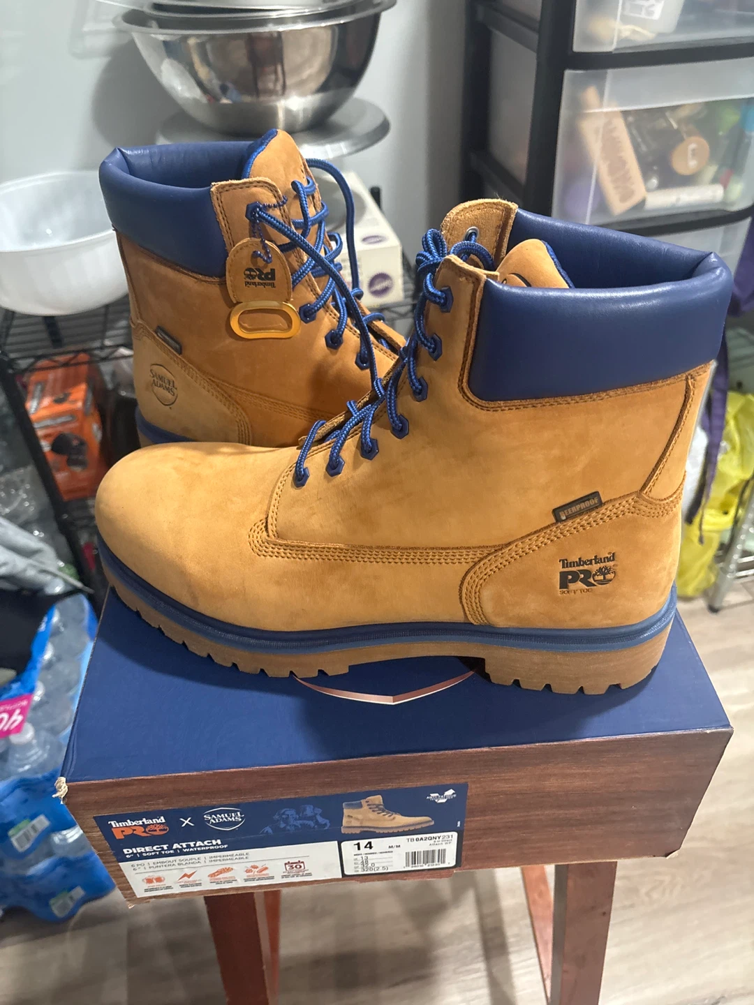 Timberland PRO Direct Attach 6" Samuel Adams Boots - Size 14