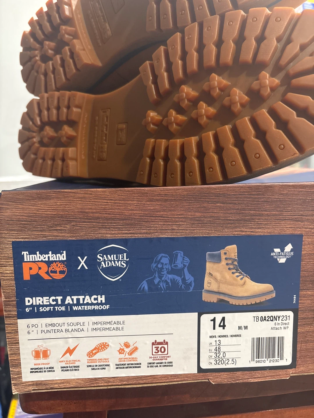 Timberland PRO Direct Attach 6" Samuel Adams Boots - Size 14 - photo 3
