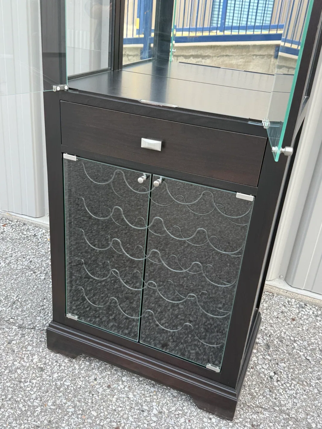 Howard Miller® Samson III Gloss Black Wine and Bar Cabinet image indicator(3)