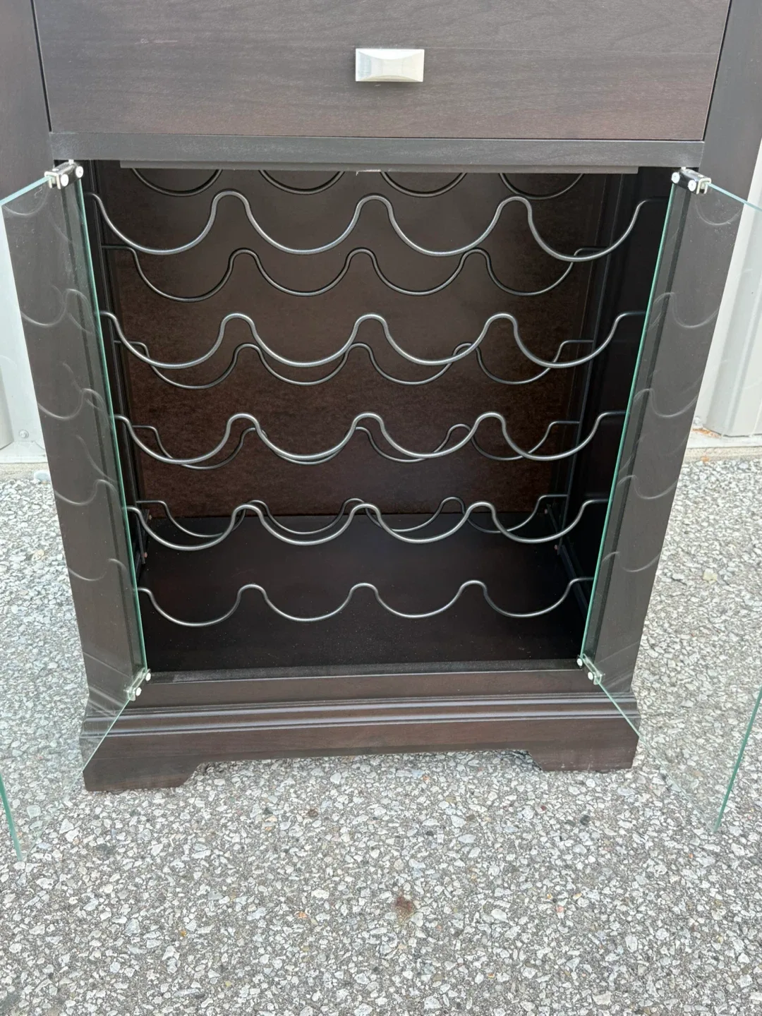 Howard Miller® Samson III Gloss Black Wine and Bar Cabinet image indicator(4)