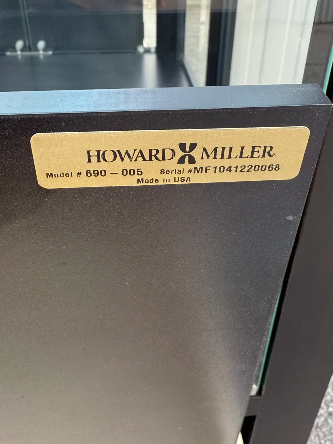 Howard Miller® Samson III Gloss Black Wine and Bar Cabinet image indicator(6)