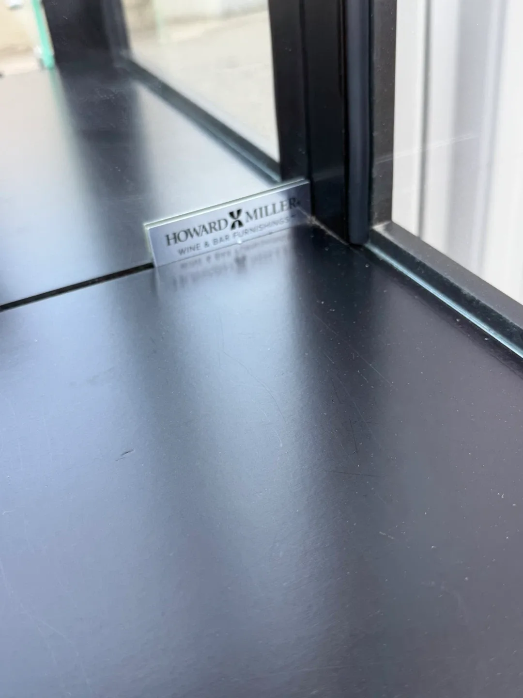 Howard Miller® Samson III Gloss Black Wine and Bar Cabinet image indicator(7)