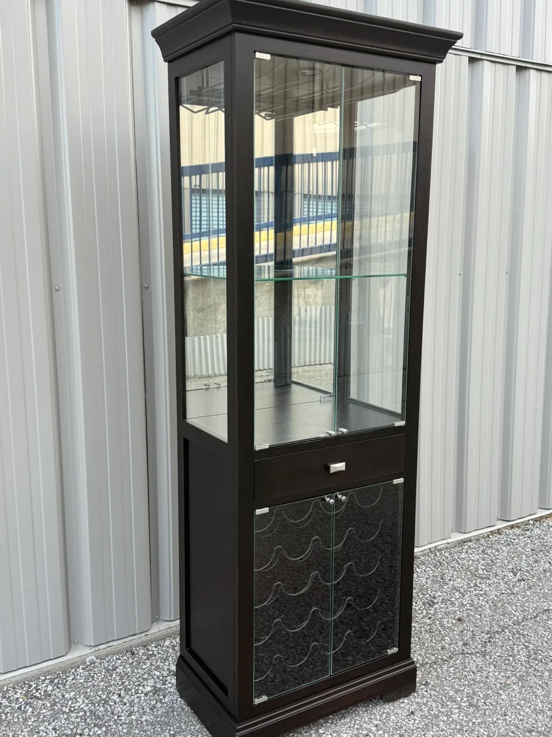 Howard Miller® Samson III Gloss Black Wine and Bar Cabinet image indicator(8)