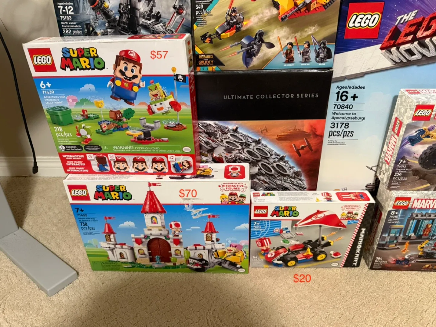 Lego Disney, Marvel, Star Wars, Super Mario Sets image indicator(3)