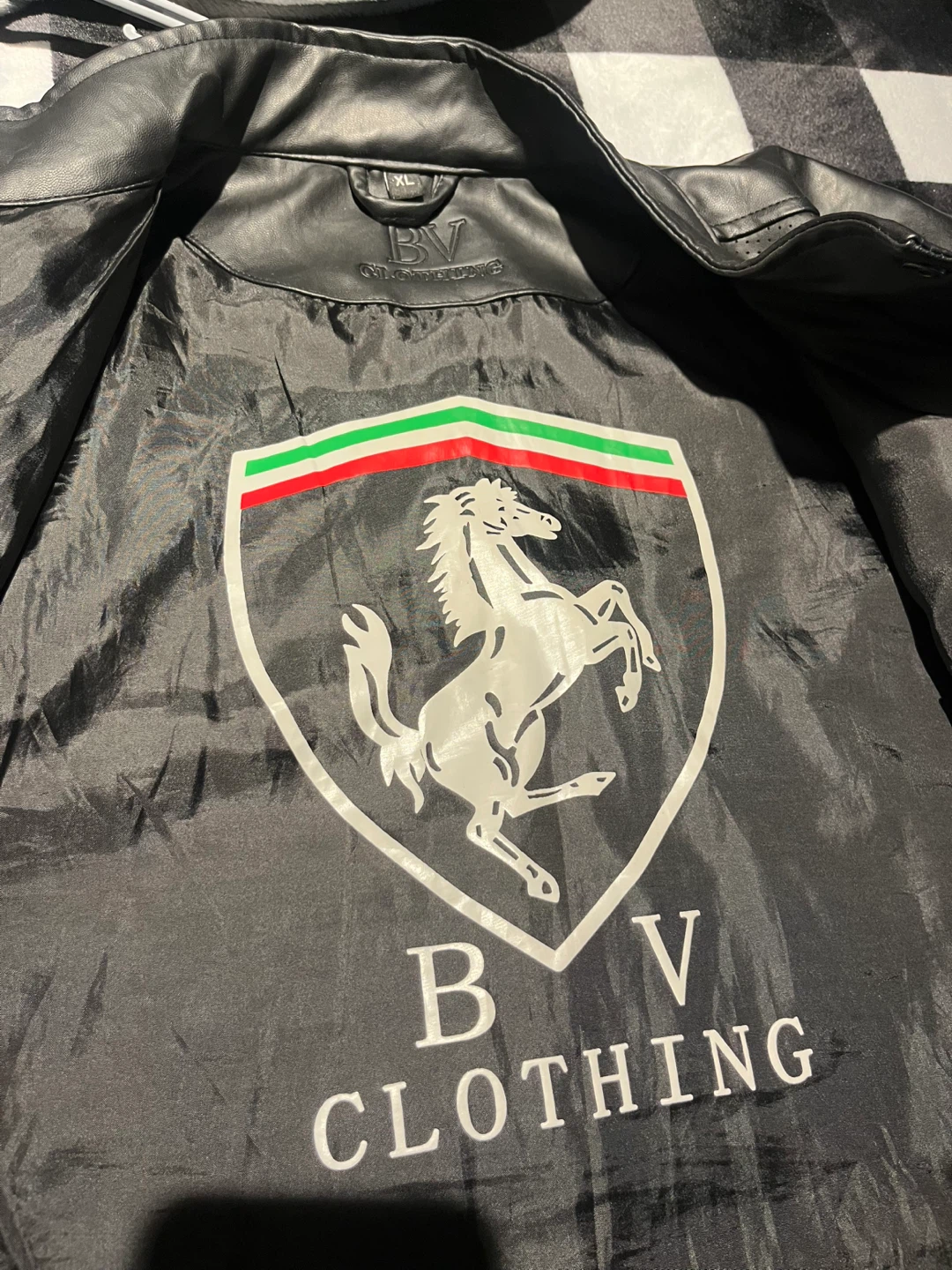 BV Clothing Black Leather Jacket - XL - photo 4