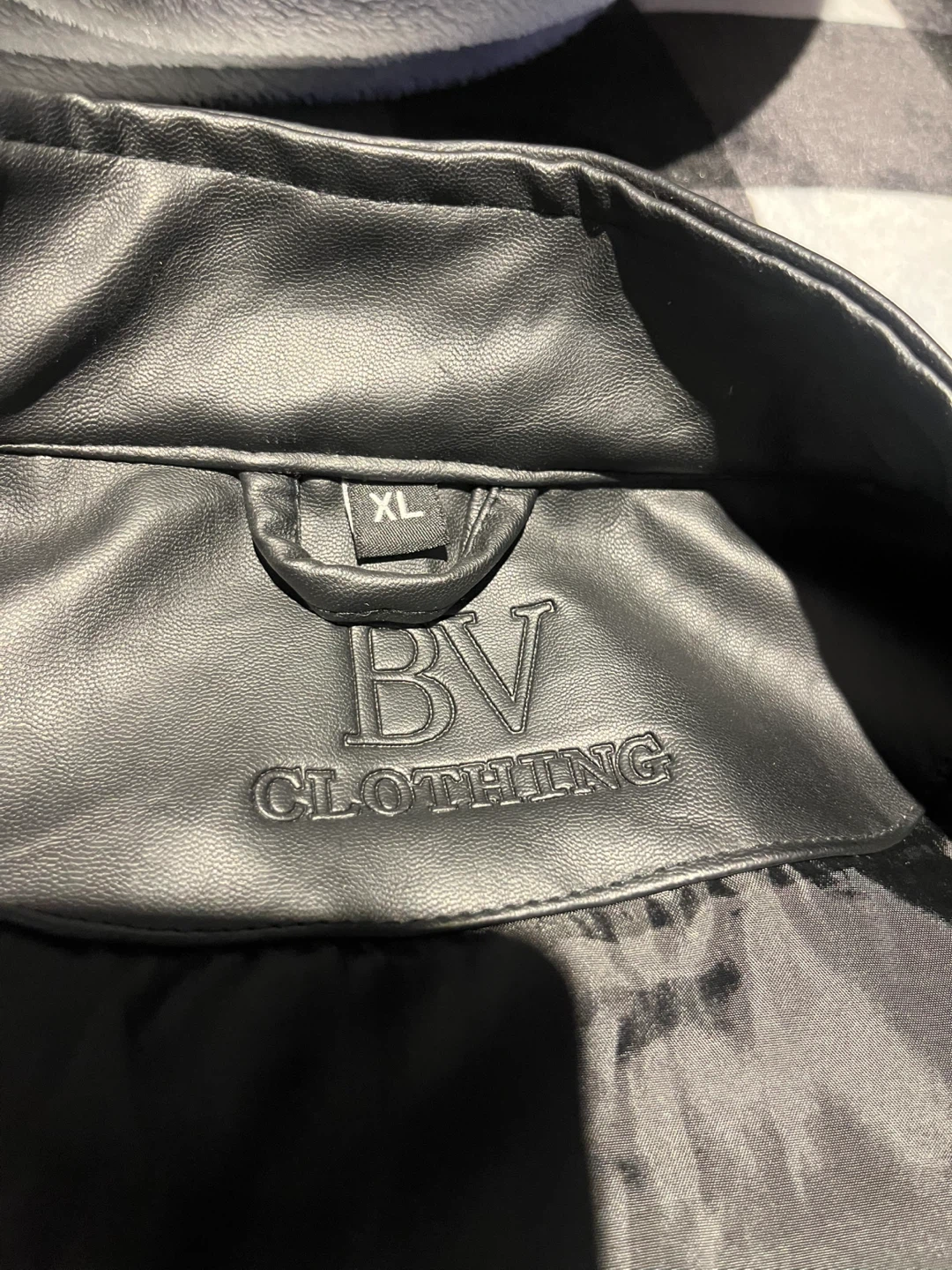 BV Clothing Black Leather Jacket - XL - photo 2