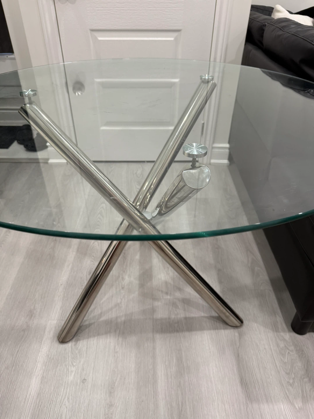 Glass Top Round Dining Table - photo 2