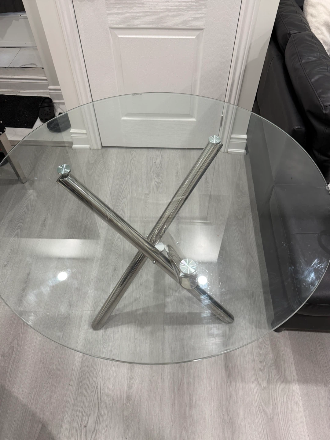 Glass Top Round Dining Table - photo 3