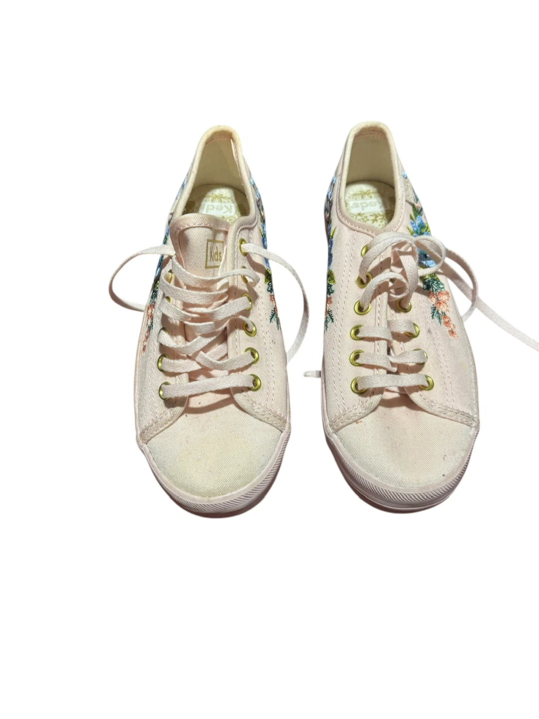 Keds x Rifle Paper Co. Embroidered Sneakers - Size 6.5 - photo 2