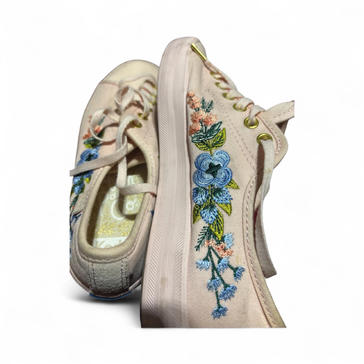 Keds x Rifle Paper Co. Embroidered Sneakers - Size 6.5 - photo 4