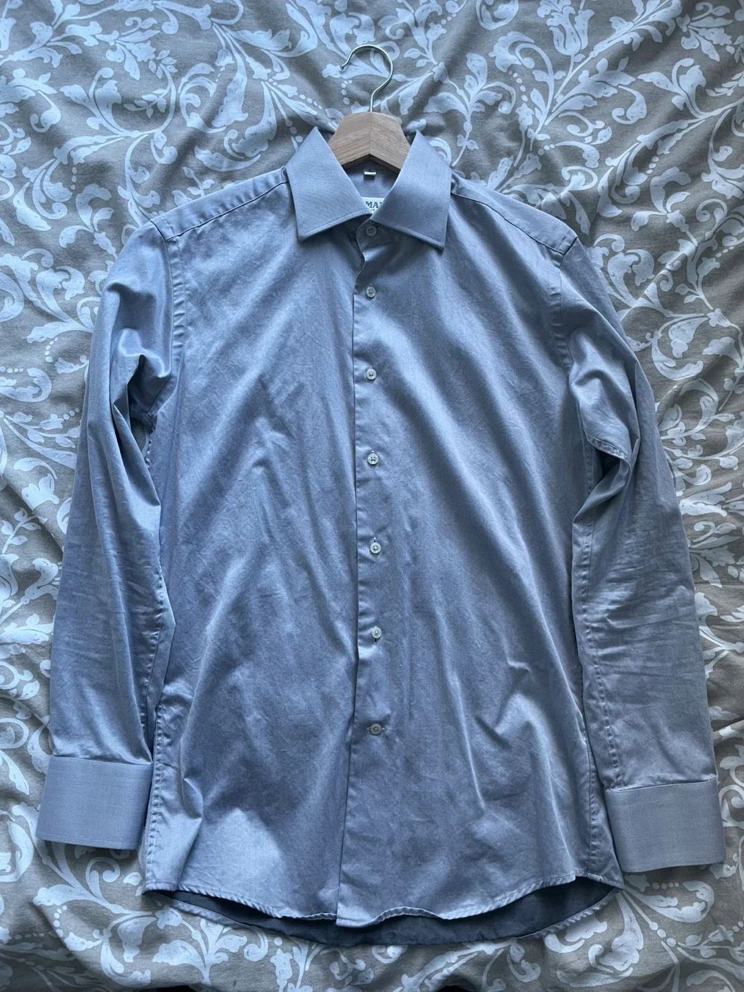 Vintage Balmain Paris Dress Shirt Size S thumbnail