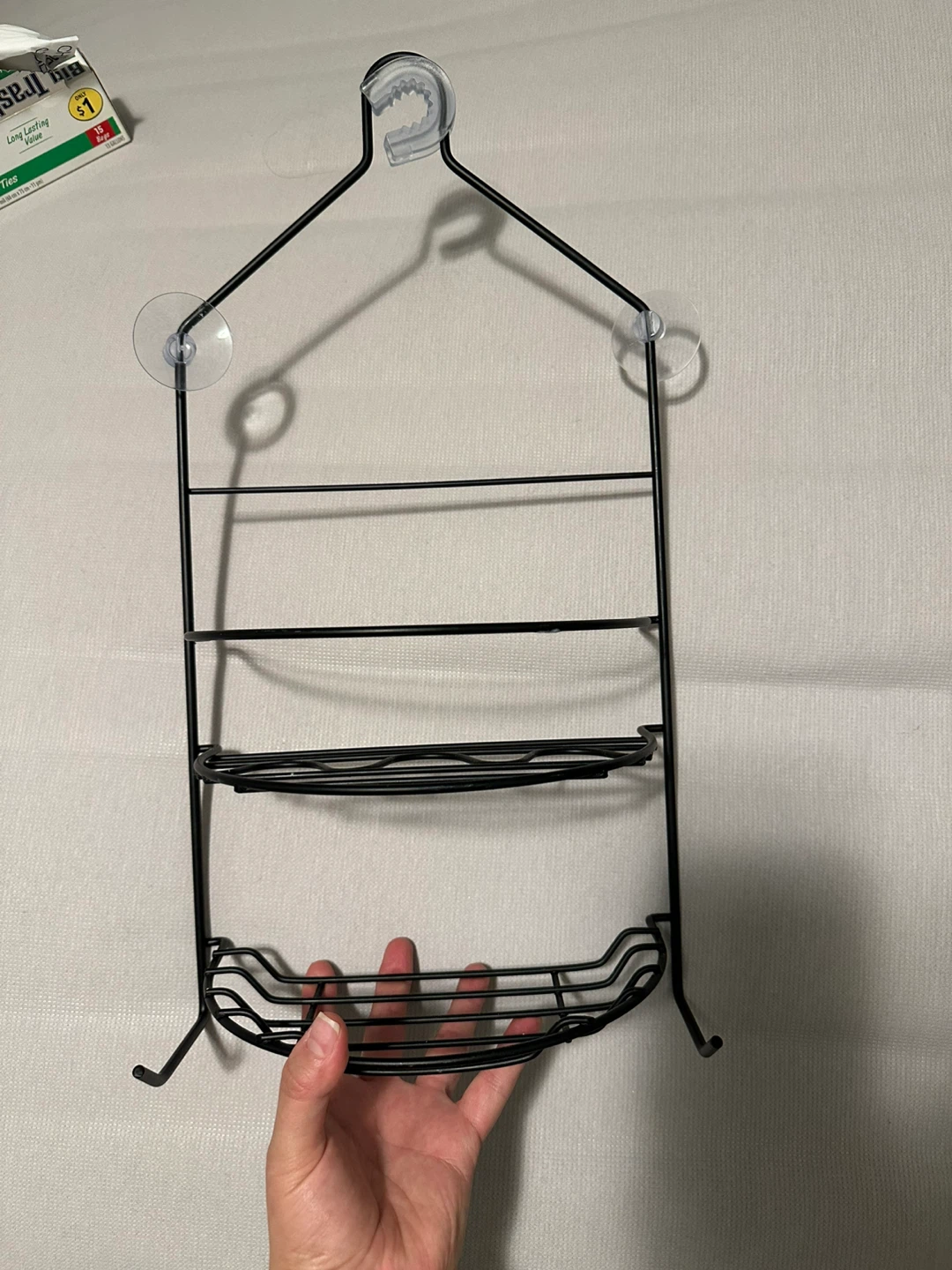 Black Metal Hanging Shower Caddy - photo 4