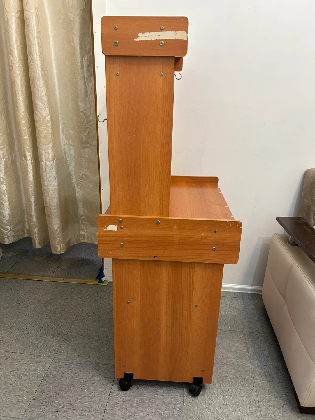 Wooden Computer Desk with Hutch - photo 4