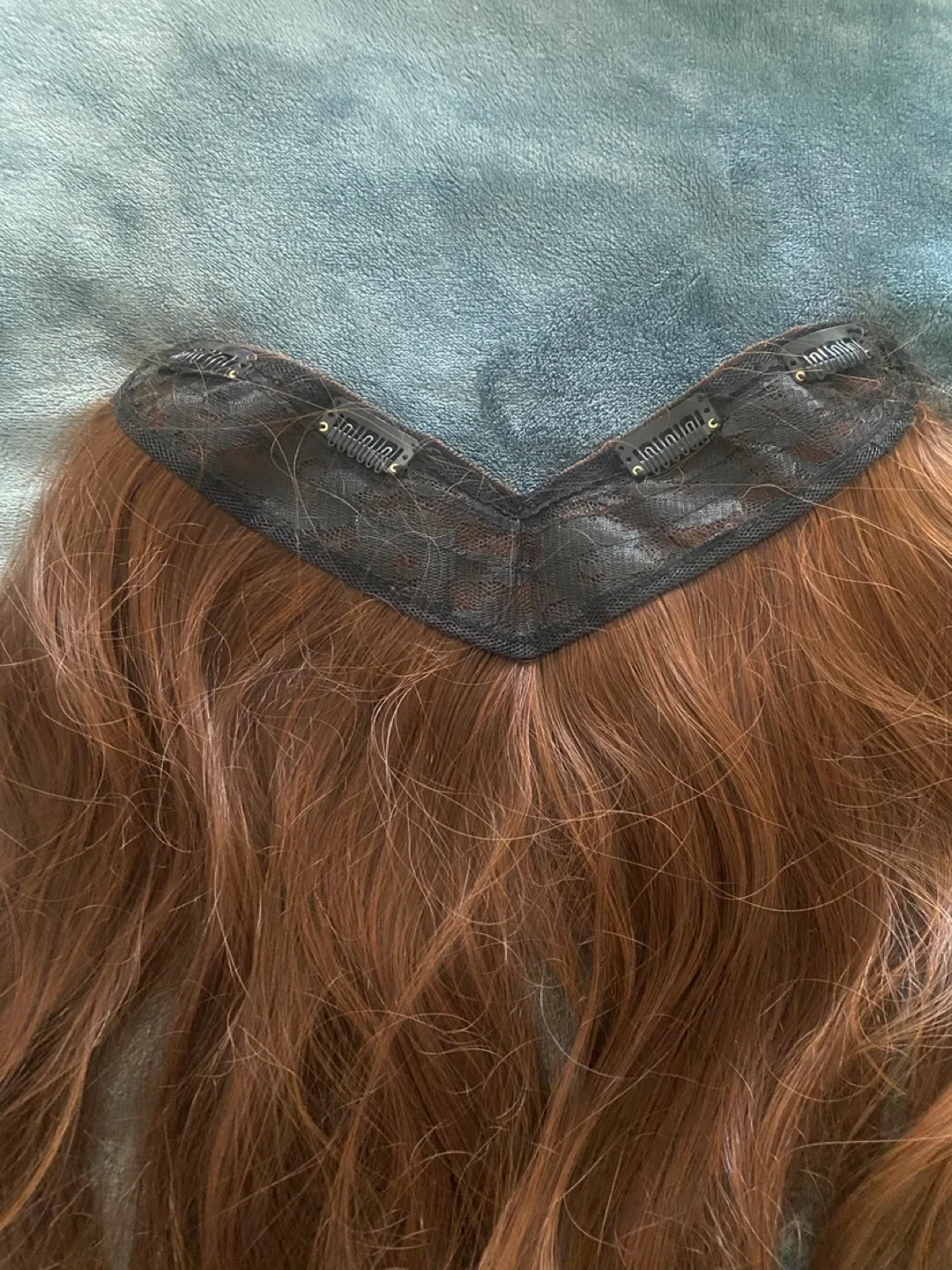 Med Brown halo Clip in Hair Extensions image indicator(2)