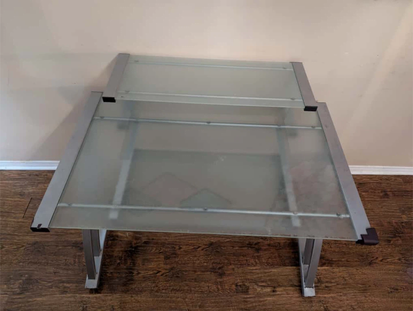 Glass Top Computer Desk ( 110 cm (length) × 76 cm (width) - photo 2