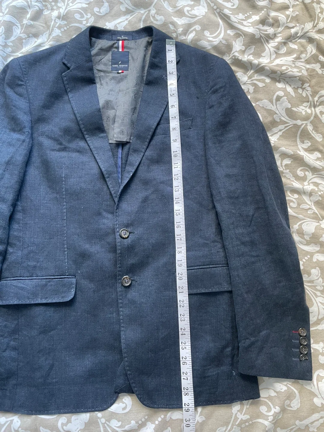 Daniel Hechter Blue Blazer Size 38 image indicator(3)