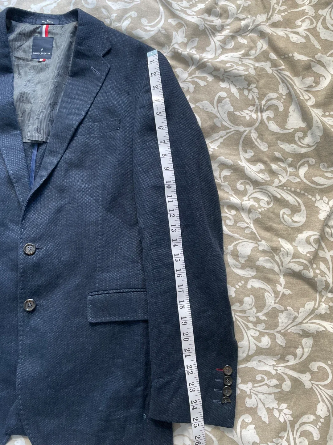 Daniel Hechter Blue Blazer Size 38 image indicator(4)