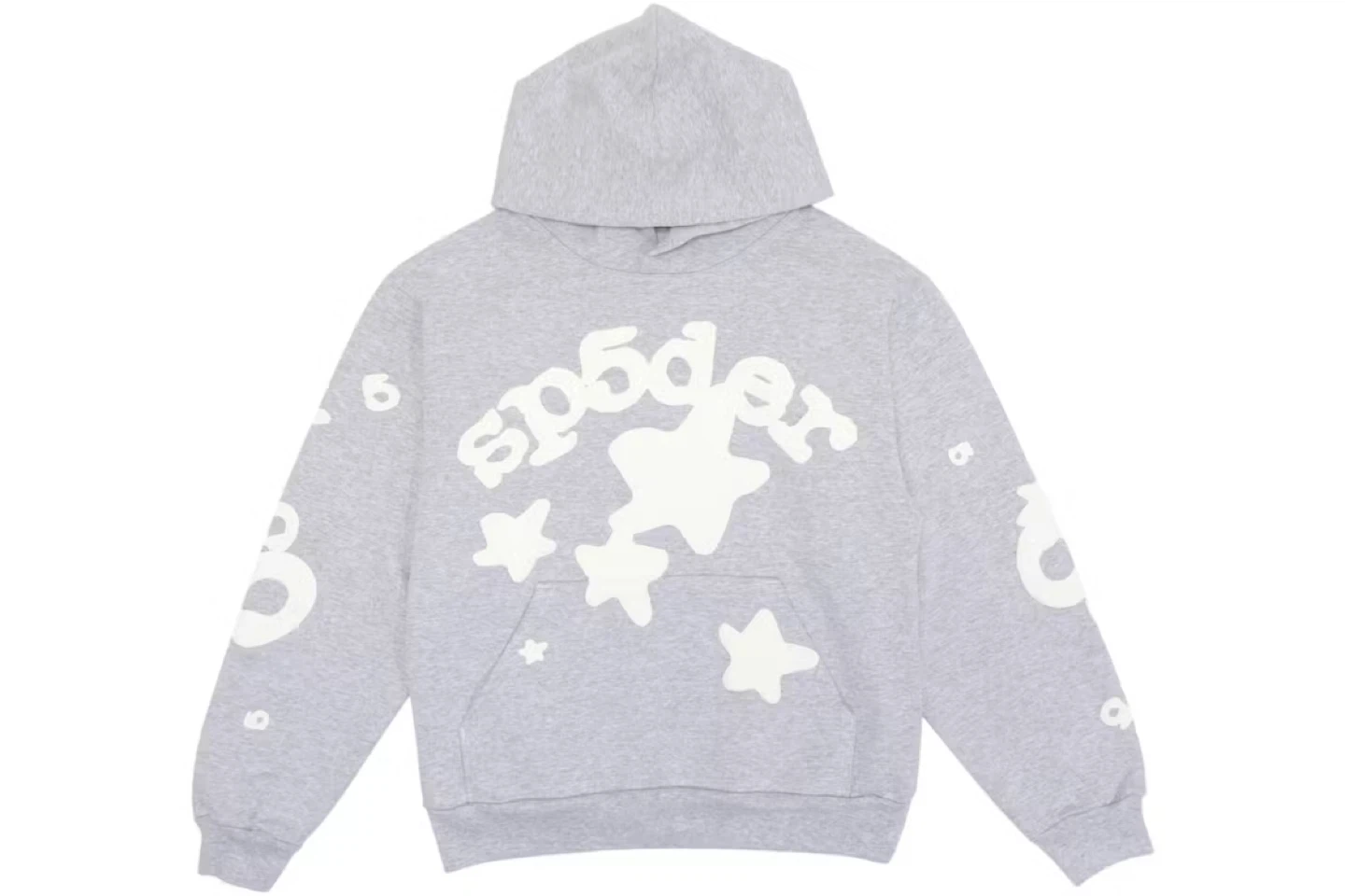 Sp5der Grey Beluga Hoodie
