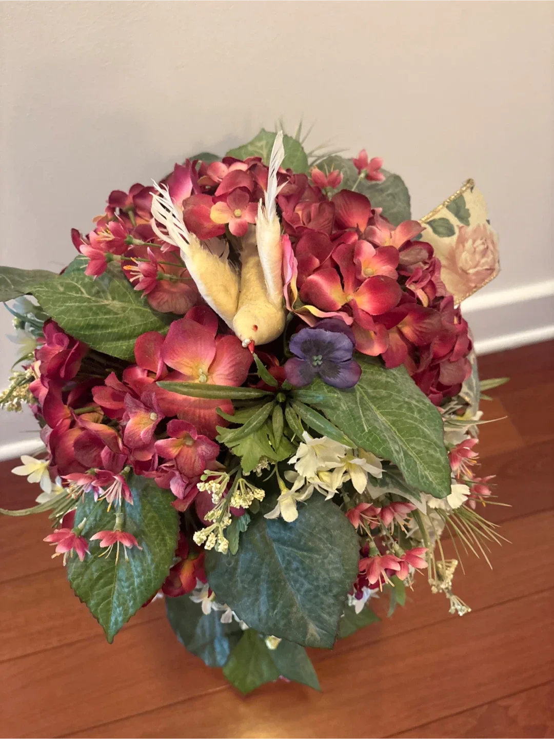 Floral Topiary in White Vase image indicator(2)