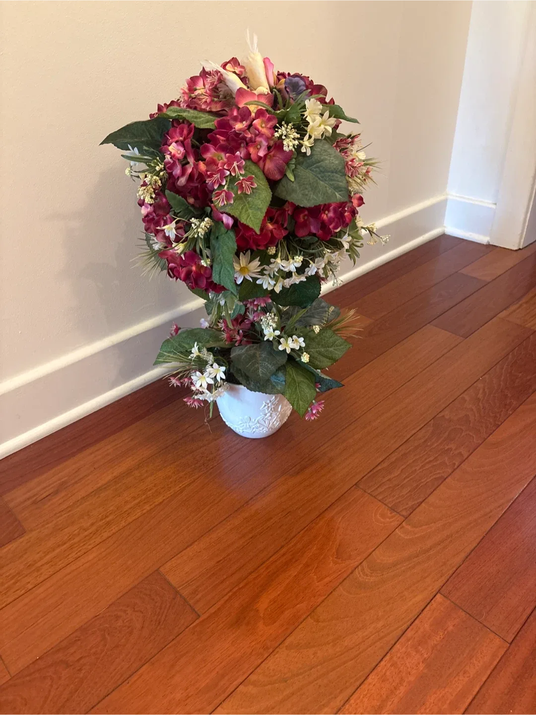 Floral Topiary in White Vase image indicator(6)