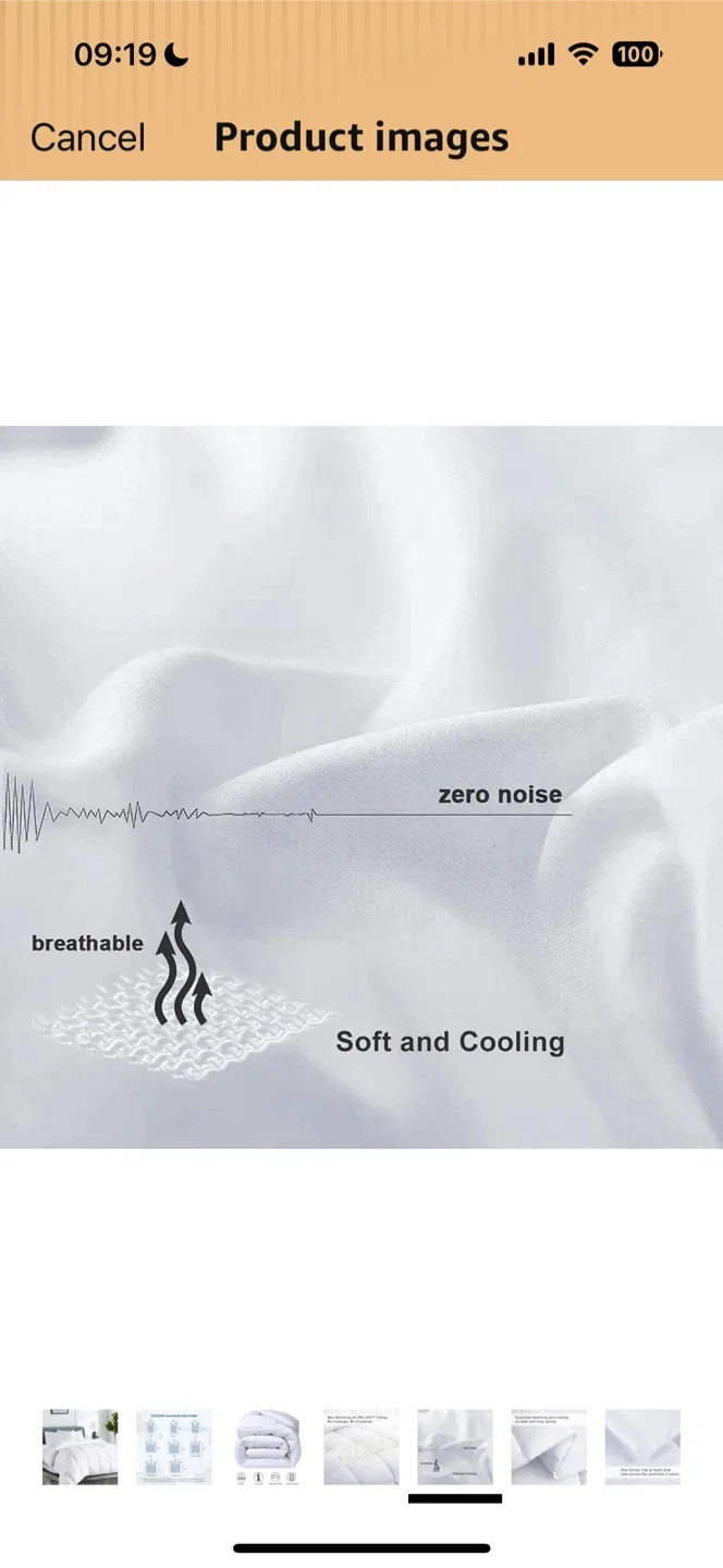 COHOME Premium Queen Size Comforter - White image indicator(4)